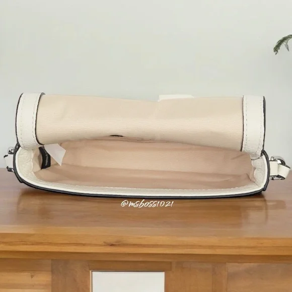 MARC JACOBS Groove Leather Mini Crossbody + Cardholder in Cotton NWT - Picture 6 of 10